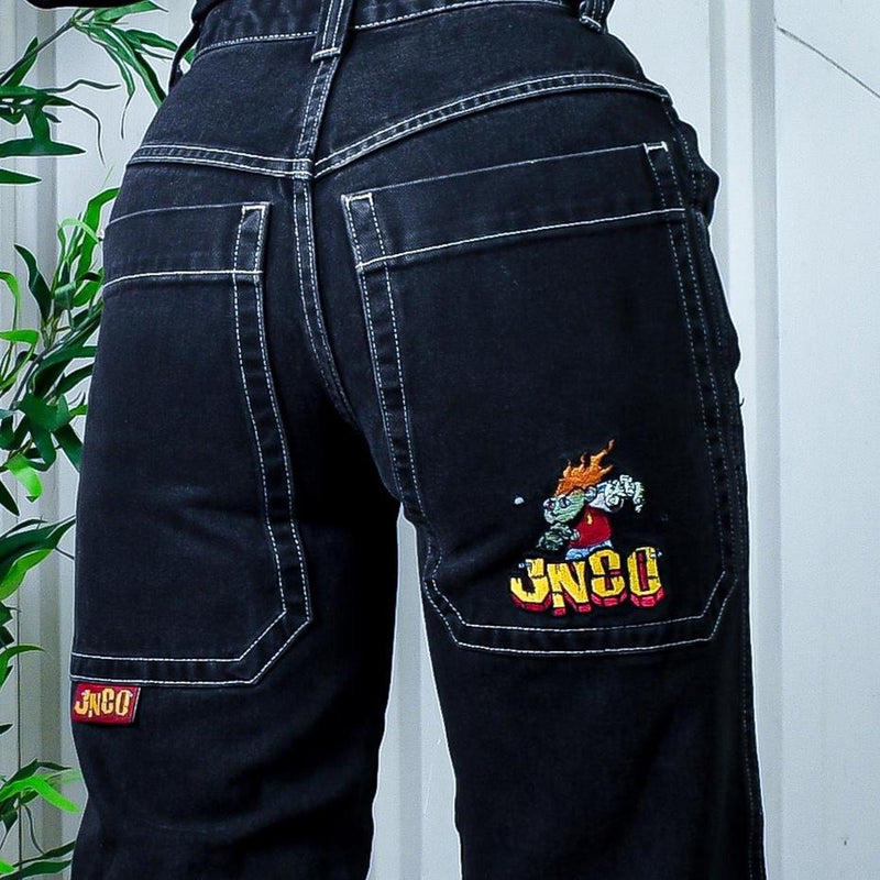 JNCO Embroidered Baggy Skater Wide Leg 90s Jeans – Flamingos Vintage