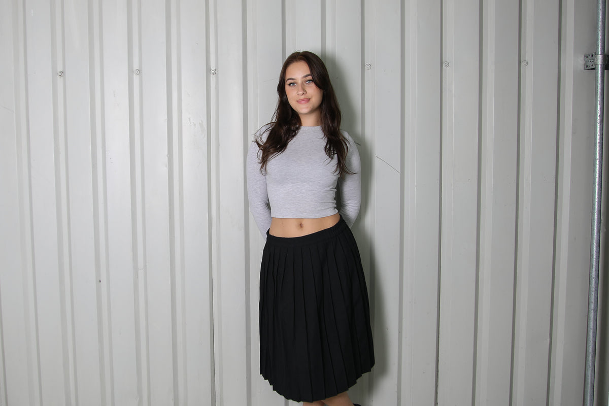 Midi Pleated Skirt