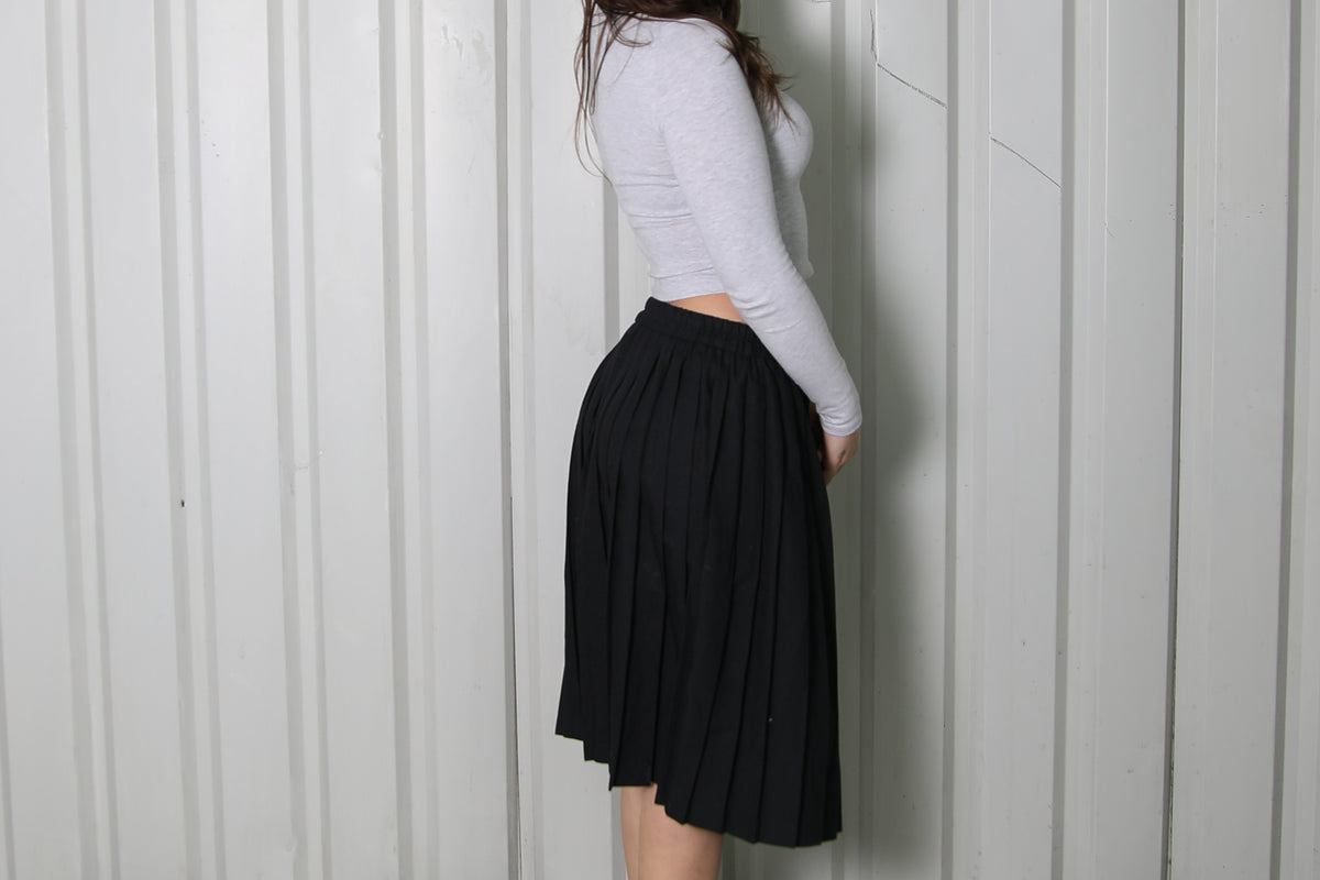 Midi Pleated Skirt