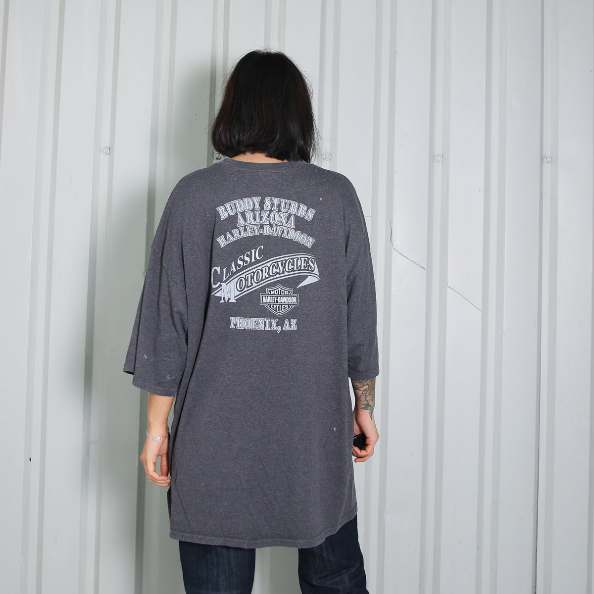 Sickk Oversized Vintage Buddy Stubbs Graphic HARLEY DAVIDSON Tee