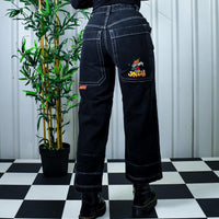 JNCO Embroidered Baggy Skater Wide Leg 90s Jeans