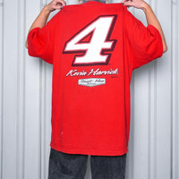 NASCAR Kevin Harvick Red Budweiser Graphic Racer Motocross Tshirt