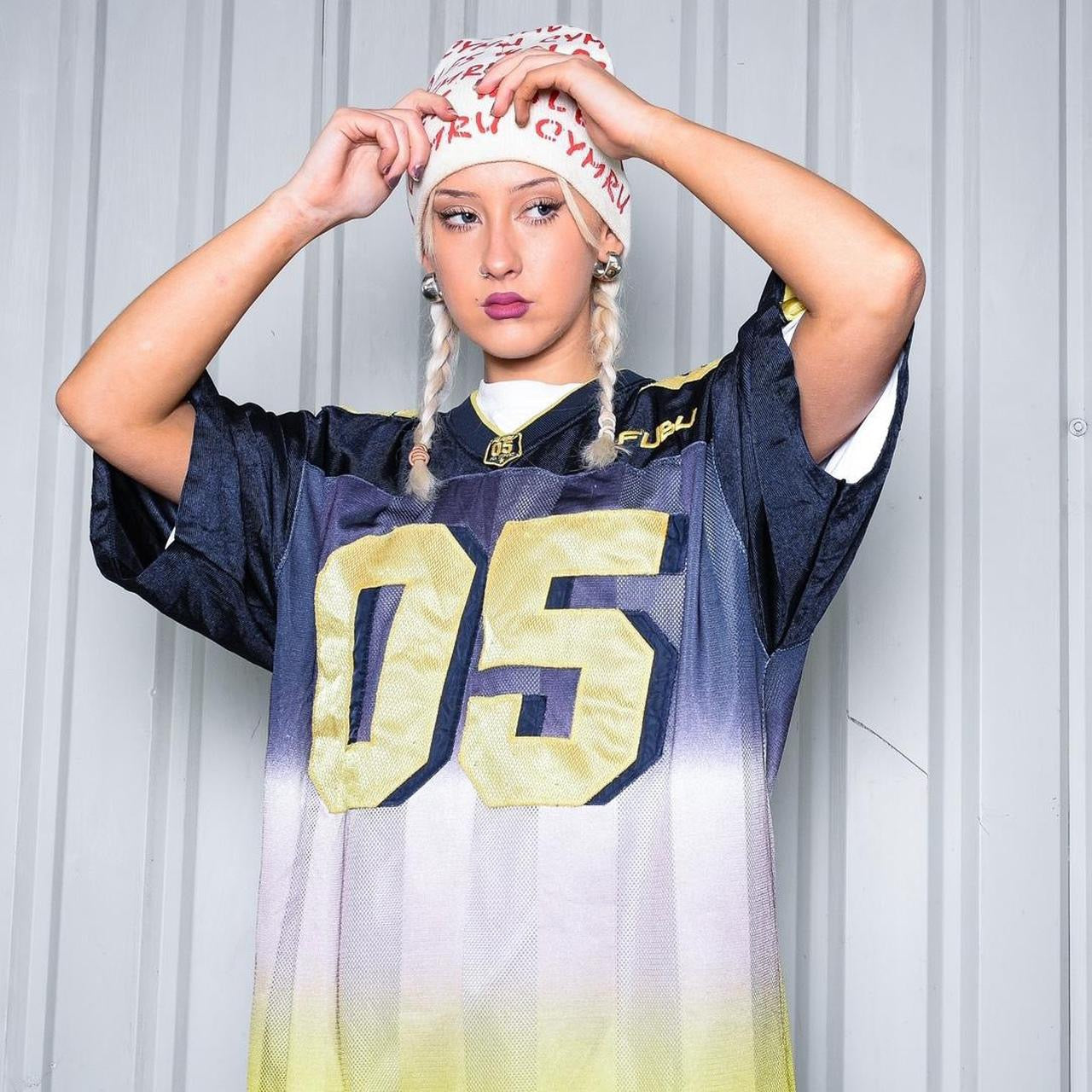 True 90s FUBU The Collection American Football Sports Jersey