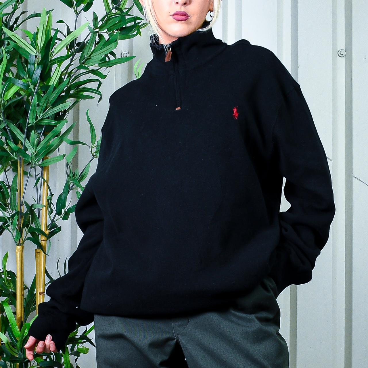 Ralph lauren best sale black quarter zip