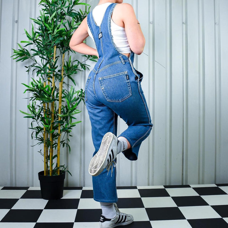 Insaneee IKEDA 90s Dark Denim Straight Leg Carpenter Dungarees