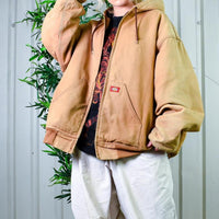 Peng Tan Brown Dickies Workwear Hooded Canvas Jacket