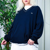 Navy Diesel Embroidered Logo Sweater