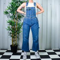 Insaneee IKEDA 90s Dark Denim Straight Leg Carpenter Dungarees