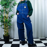 Insaneee Carhartt Contrast Stitch 90s Denim Straight Leg Carpenter Dungarees