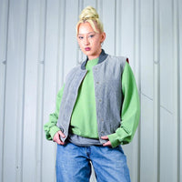 Sickkk 90s Grey Corduroy Workwear Vibe Gilet By TOMBOY Lesport